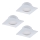 Eglo - CONJUNTO 3x Foco de encastrar LED PINEDA 1xLED/6W/230V