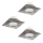 Eglo - CONJUNTO 3x Foco de encastrar LED PINEDA 1xLED/6W/230V