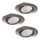 Eglo - CONJUNTO 3x Foco de encastrar LED TEDO 3xGU10-LED/5W/230V