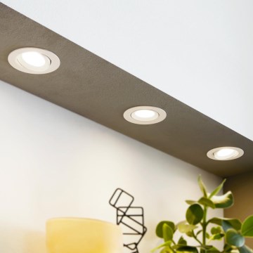Eglo - CONJUNTO 3x Luz embutida SARTIANO 1xLED/5W/230V