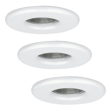 Eglo - CONJUNTO 3x Luzes para casa de banho LED IGOA 1xGU10/3.3W/230V