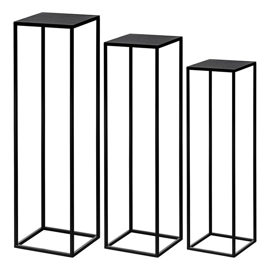 Eglo - CONJUNTO 3x Suportes para flores preto