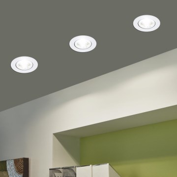 Eglo - CONJUNTO 3xLED Iluminação com regulação 3xLED/6W/230V branco