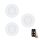 Eglo - Conjunto de 3 spots LED embutidos dimerizáveis FUEVA-Z LED/2,8W/230V IP44, diâmetro 8,5 cm