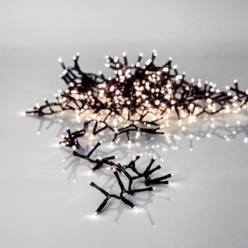 Eglo - Cordão LED de Natal para exterior, 800 LEDs, 21 m, IP44, branco quente