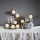 Eglo - Corrente de Natal LED 10xLED/3xAA 2,75m branco/prateado