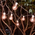 Eglo - Corrente decorativa exterior LED 16xLED/0,064W/24V IP44 branco