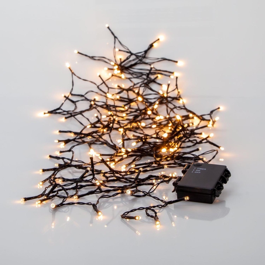 Eglo - Corrente exterior de Natal LED 160xLED 11,2 m branco quente IP44