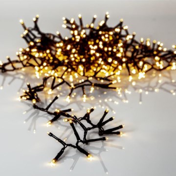 Eglo - Corrente exterior de Natal LED 800xLED 21m IP44 branco quente