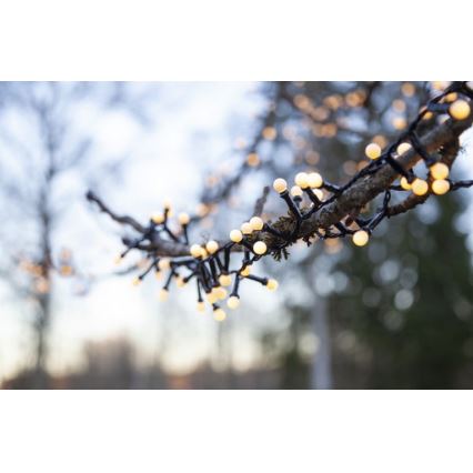 Eglo - Corrente exterior de Natal LED 300xLED/8 funções 11m IP44 branco quente