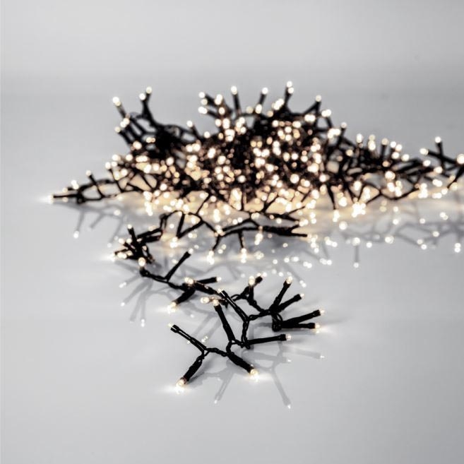 Eglo - Corrente exterior de Natal LED ICE 120xLED 25m IP44 branco quente