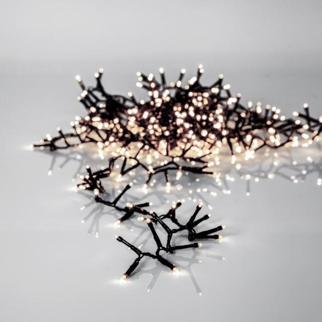 Eglo - Corrente exterior de Natal LED ICE 800xLED 16m IP44 branco quente