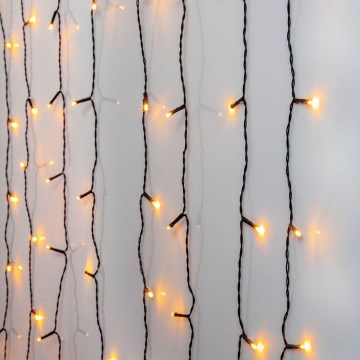 Eglo - Cortina exterior de Natal LED 120xLED 2m IP44 branco quente