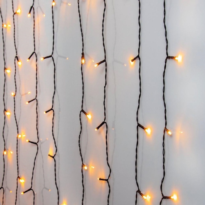 Eglo - Cortina exterior de Natal LED 120xLED 2m IP44 branco quente