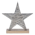 Eglo - Decoração de Natal 21x20,5 cm estrela/prateado