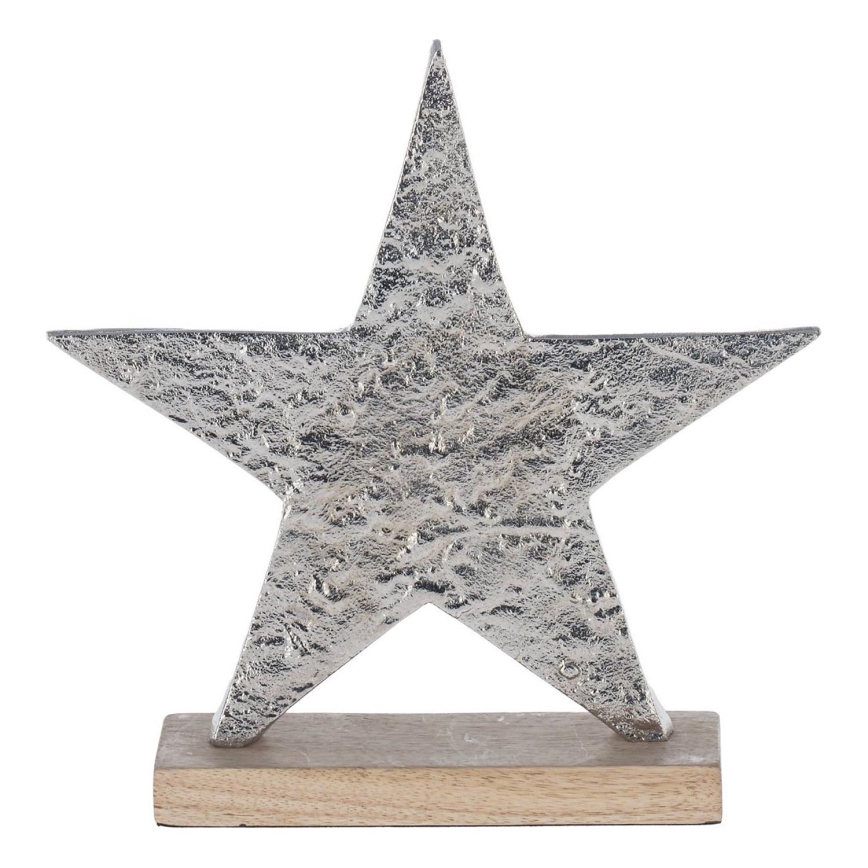 Eglo - Decoração de Natal 21x20,5 cm estrela/prateado