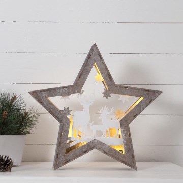 Eglo - Decoração de natal LED 10xLED/0,03W/2xAA