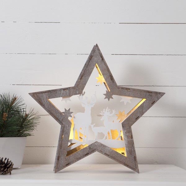 Eglo - Decoração de natal LED 10xLED/0,03W/2xAA