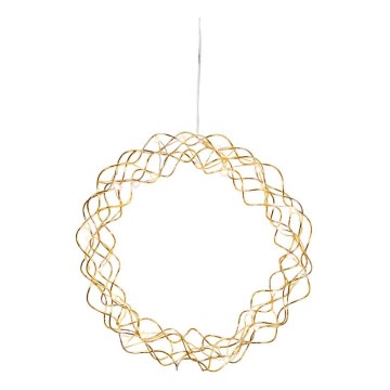 Eglo - Decoração de Natal LED 30xLED/0,064W/3/230V latão