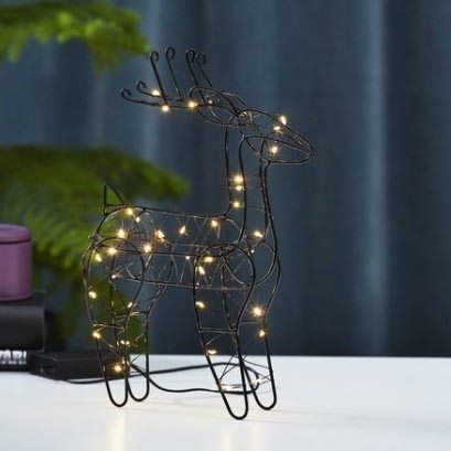 Eglo - Decoração de Natal LED 40xLED/0,06W/3xAA