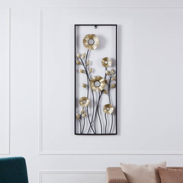 Eglo - Decoração de parede 100x38,5 cm preto/dourado