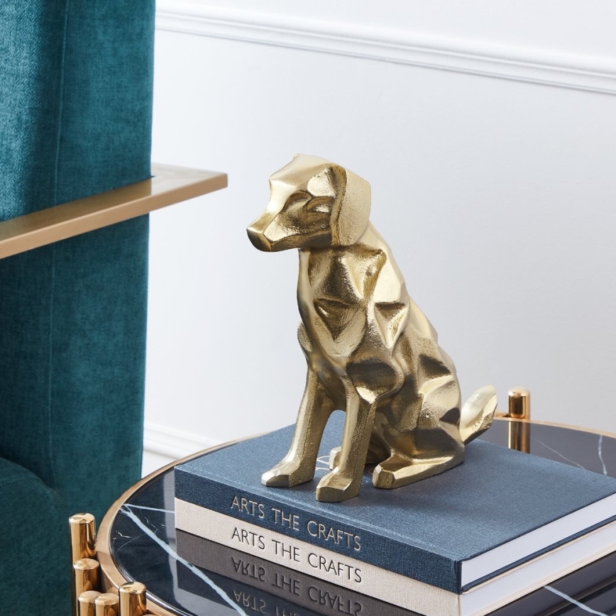 Eglo - Decoração em metal 24,5x20 cm cão/dourado