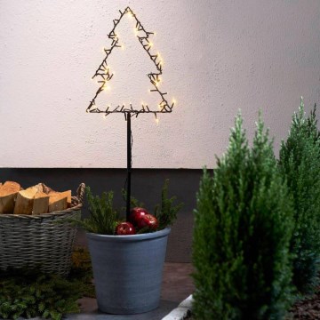 Eglo - Decoração exterior de Natal LED LED/4xAA IP44 árvore