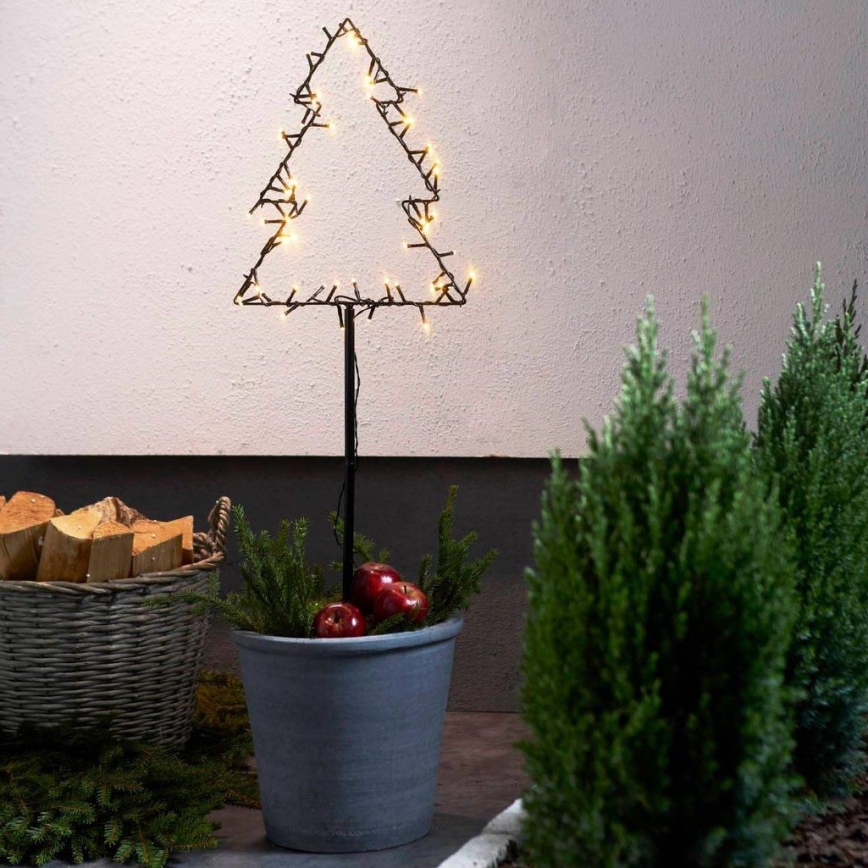 Eglo - Decoração exterior de Natal LED LED/4xAA IP44 árvore