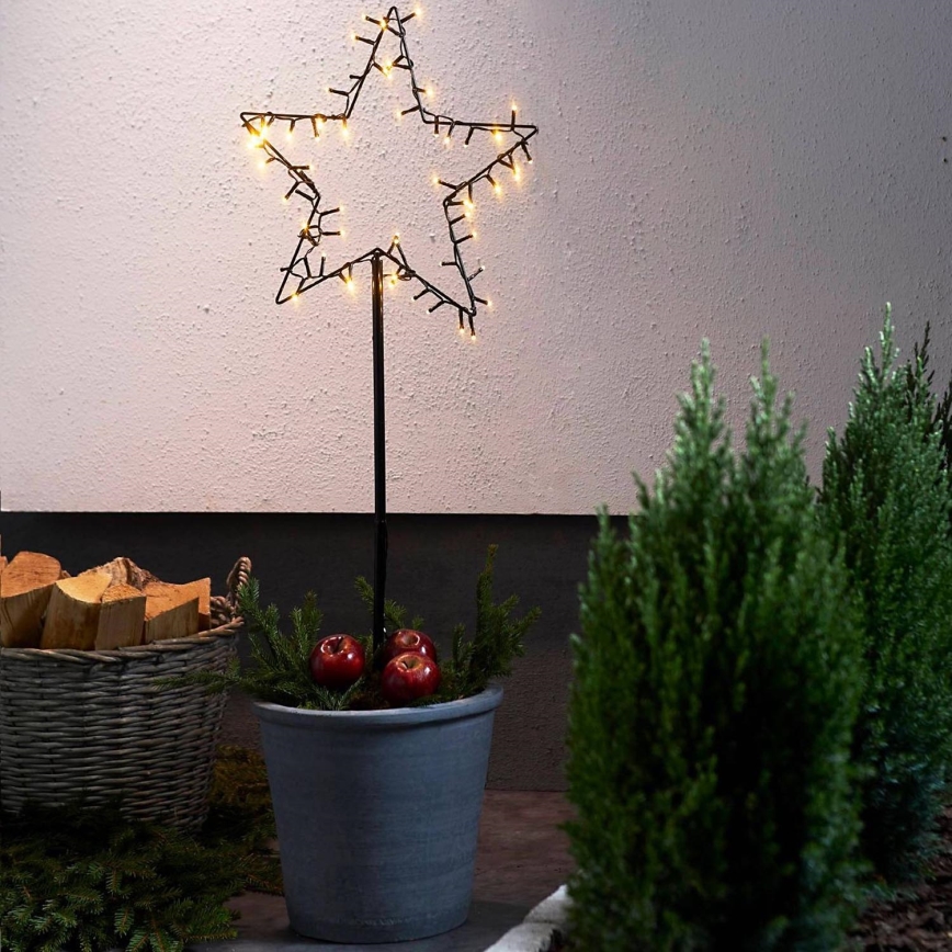 Eglo - Decoração exterior de Natal LED LED/4xAA IP44 estrela