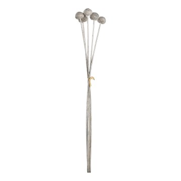 Eglo - Flor artificial 58,5 cm prateado