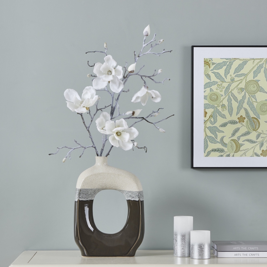 Eglo - Flor artificial 83,5 cm branco