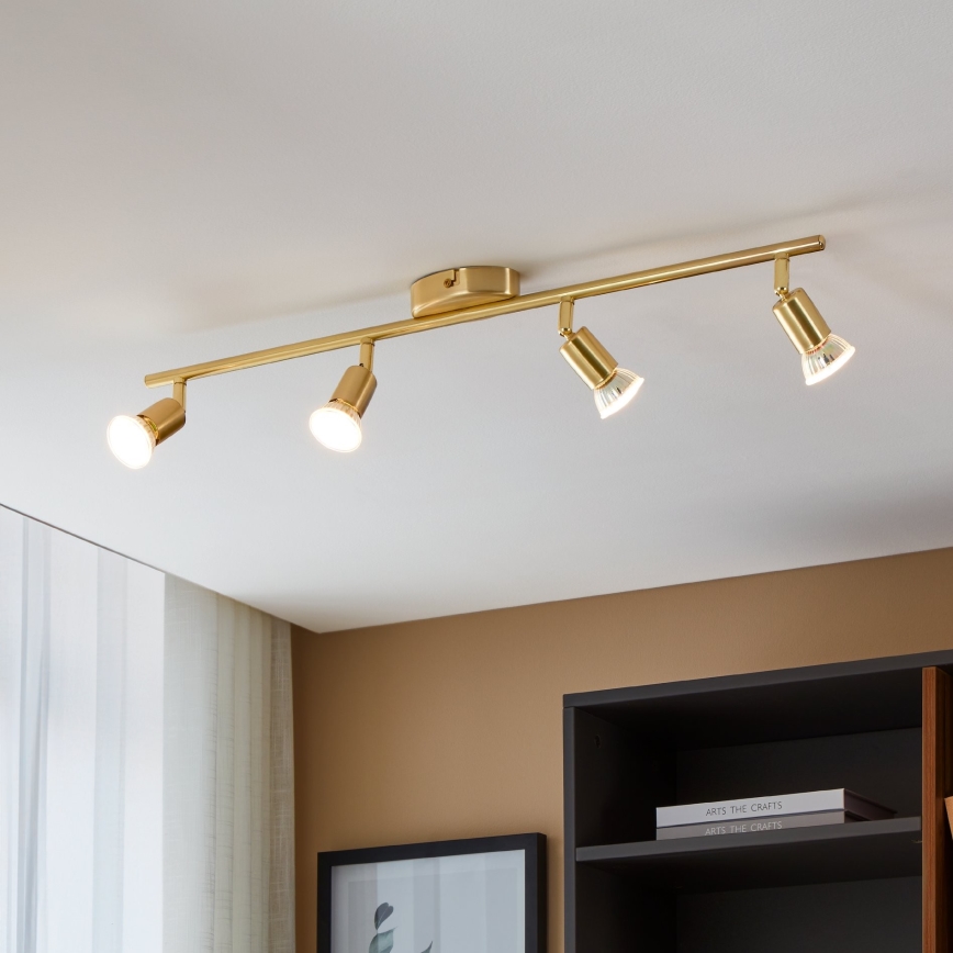Eglo - Foco LED 4xGU10/2,8W/230V 3000K dourado