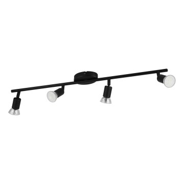 Eglo - Foco LED 4xGU10/2,8W/230V 3000K preto