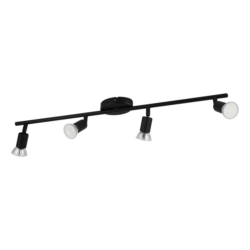 Eglo - Foco LED 4xGU10/2,8W/230V 3000K preto