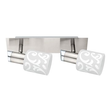 Eglo - Foco LED MY CHOICE 2xE14/4W/230V cromado mate/branco