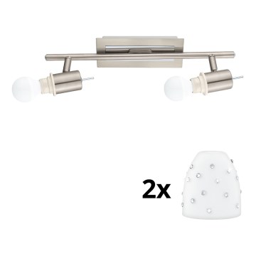 Eglo - Foco LED MY CHOICE 2xE14/4W/230V cromado mate/branco