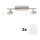 Eglo - Foco LED MY CHOICE 2xE14/4W/230V cromado mate/branco
