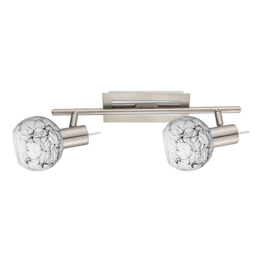 Eglo - Foco LED MY CHOICE 2xE14/4W/230V cromado mate/branco/preto