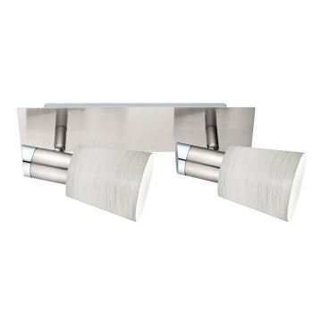 Eglo - Foco LED MY CHOICE 2xE14/4W/230V cromado mate/creme
