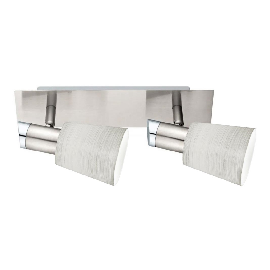 Eglo - Foco LED MY CHOICE 2xE14/4W/230V cromado mate/creme