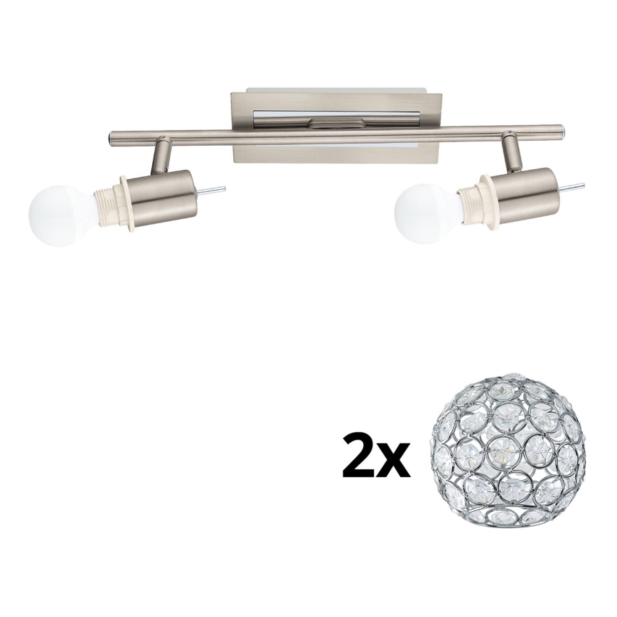 Eglo - Foco LED MY CHOICE 2xE14/4W/230V cromado mate
