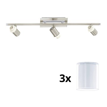 Eglo - Foco LED MY CHOICE 3xE14/40W/230V cromado mate/branco