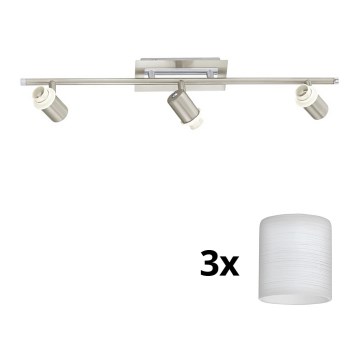 Eglo - Foco LED MY CHOICE 3xE14/40W/230V cromado mate/branco