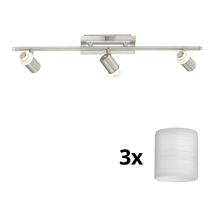 Eglo - Foco LED MY CHOICE 3xE14/40W/230V cromado mate/branco