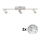 Eglo - Foco LED MY CHOICE 3xE14/40W/230V cromado mate/branco/preto