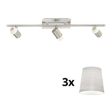 Eglo - Foco LED MY CHOICE 3xE14/40W/230V cromado mate/creme