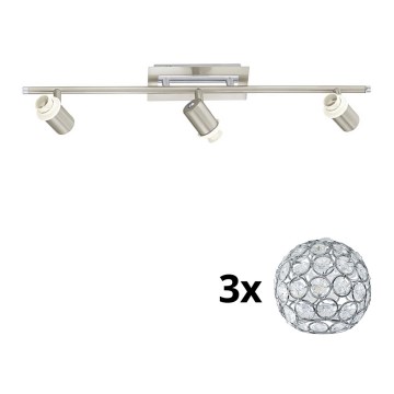 Eglo - Foco LED MY CHOICE 3xE14/40W/230V cromado mate