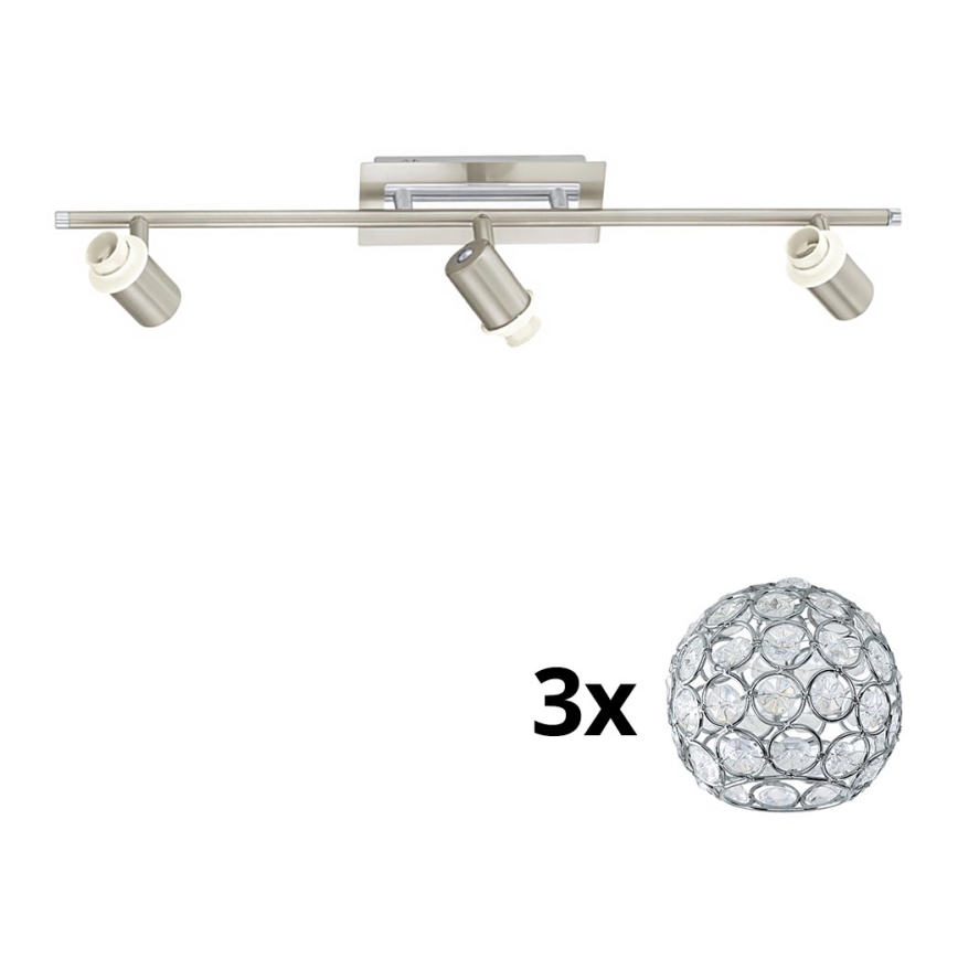 Eglo - Foco LED MY CHOICE 3xE14/40W/230V cromado mate