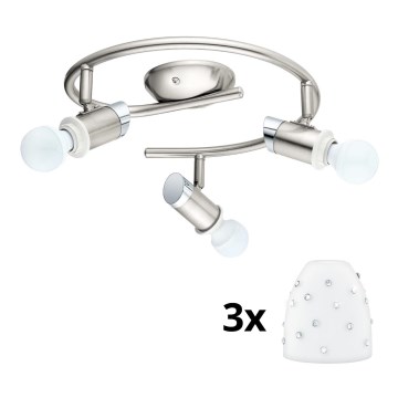 Eglo - Foco LED MY CHOICE 3xE14/4W/230V  cromado mate/branco