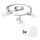 Eglo - Foco LED MY CHOICE 3xE14/4W/230V  cromado mate/branco